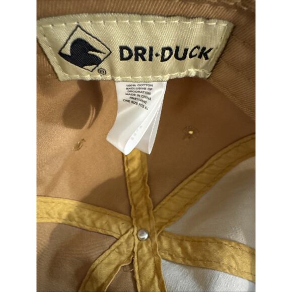 Dri-Duck GMC Baseball Cap Tan Hat Hook And Loop Strap - Picture 4 of 5